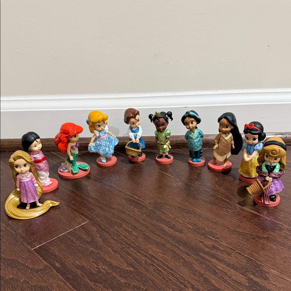 Disney Princess Mini Doll figures Collection - set of (10)